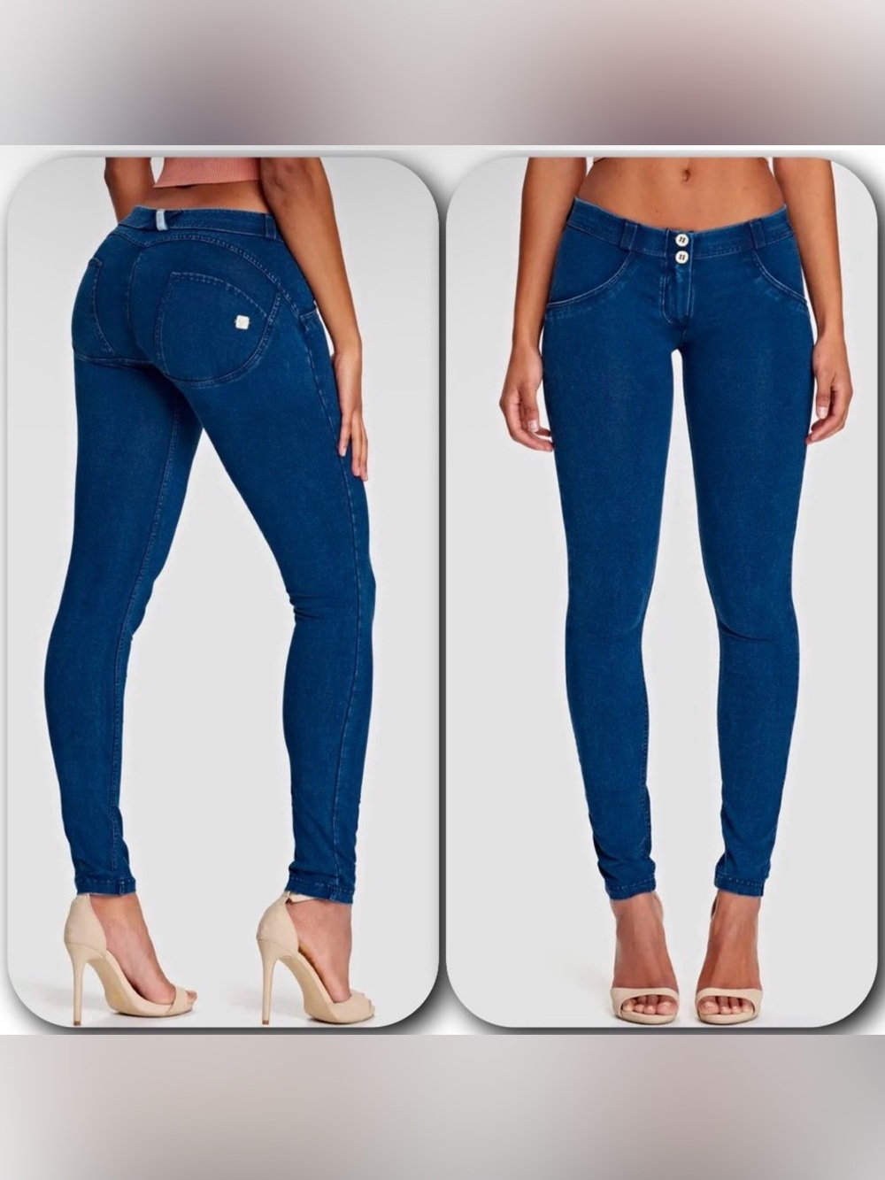 Freddy WR.UP Dark Blue low rise Skinny Jeans